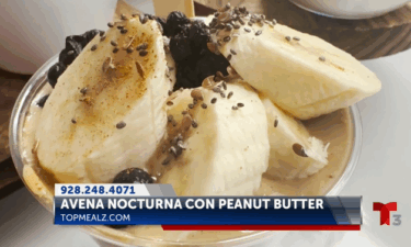 Receta de Avena Nocturna con Crema de Cacahuate con Chef Lucy