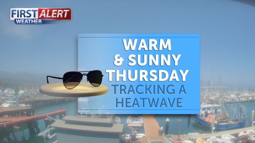 Warm & sunny Thursday, tracking a heatwave
