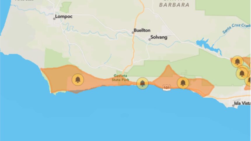 Southern California Edison expects power shutoffs across Santa Barbara County