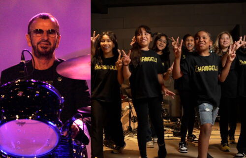 Ringo Starr celebra su campaña anual “Paz y Amor” con la ayuda del coro de una escuela primaria local