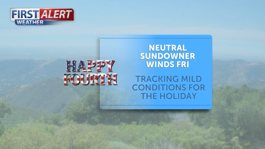 Mild conditions for the holiday, possible evening fog for coasts and coastal valleys