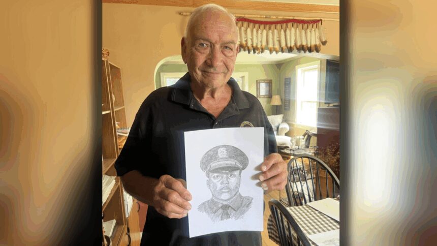 Retired officer honors fallen police with hand-drawn portraits