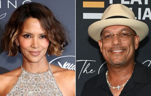 Halle Berry and David Justice are pictured together in 1994.