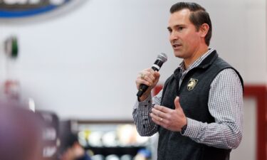 Republican congressional candidate Matt Van Epps speaks during an event in Franklin